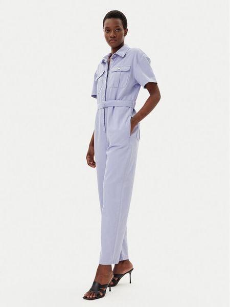 Liu Jo Kombinezon WA5442 T4282 Fioletowy Regular Fit. Fioletowe sukienki Liu Jo, bez wzorów, z bawełny, bez kołnierzyka, bez ramiączek. Za 579,00 zł.