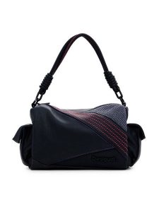 Desigual Torebka 25SAXPC6 Czarny. Czarne torebki klasyczne Desigual, bez wzorów, ze skóry, bez dodatków. Za 369,99 zł.