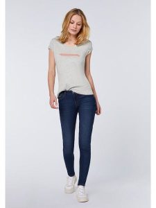 Detto Fatto Koszulka w kolorze szarym rozmiar: 46. Szare bluzki Detto Fatto, bez wzorów, z bawełny, bez kołnierzyka, bez ramiączek. Za 60,99 zł.