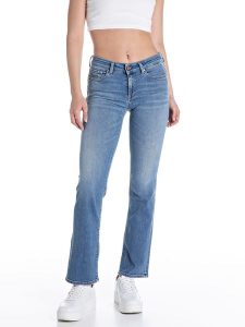 Replay Dżinsy - Bootcut fit - w kolorze błękitnym rozmiar: W30/L32. Niebieskie jeansy Replay, z aplikacjami, z podwyższonym stanem. Za 269,95 zł.