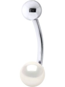 Pearline Srebrny kolczyk z perłą do piercingu rozmiar: onesize. Białe kolczyki Pearline, z perłą, srebrne. Za 173,99 zł.