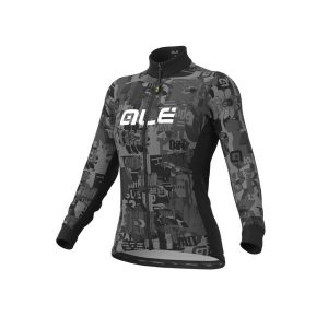 Bluza rowerowa damska Alé Cycling Solid Break. Czarne bluzy Ale Cycling, xl, bez wzorów, bez kaptura. Za 369,99 zł.