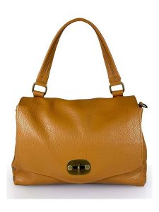Mila Blu Skórzana torebka "Nespolo" w kolorze brązowym - 29 x 22 x 8 cm rozmiar: onesize. Brązowe torebki klasyczne Mila Blu, bez wzorów, z materiału, przez ramię, bez dodatków. Za 307,46 zł.