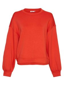 MOSS COPENHAGEN Bluza "Janelle Lima" w kolorze czerwonym rozmiar: L/XL. Czerwone bluzy Moss Copenhagen, l, bez wzorów, z wiskozy, bez kaptura. Za 127,35 zł.