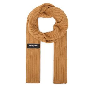 Szalik Patrizia Pepe. Brązowe szaliki Patrizia Pepe, bez wzorów. Za 439,99 zł.