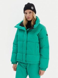 Roxy Kurtka narciarska Snow Winter Rebel JK ERJTJ03545 Zielony Regular Fit. Zielone kurtki sportowe Roxy, na zimę, s, bez wzorów, z syntetyku, bez kaptura, narciarskie. Za 489,00 zł.