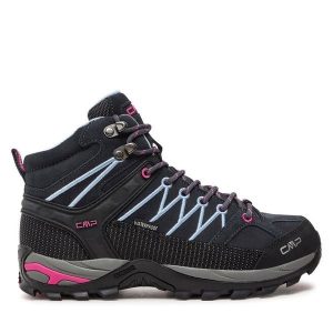 Trekkingi CMP. Niebieskie buty sportowe CMP, bez wzorów, bez zapięcia, trekkingowe. Za 339,99 zł.