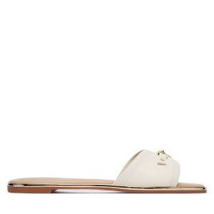 Klapki Aldo. Białe klapki ALDO, bez wzorów, bez obcasa. Za 229,99 zł.