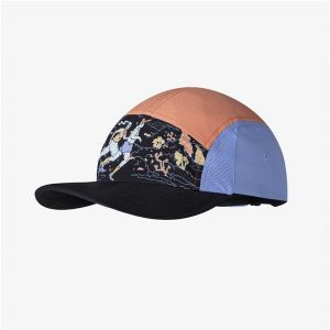 Czapka z daszkiem BUFF 5 PANEL GO CAP POW RUNNING MULTI. Żółte czapki Buff, bez wzorów, sportowe. Za 148,30 zł.