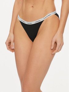 Calvin Klein Underwear Figi klasyczne 000QD5215E Czarny. Czarne figi Calvin Klein Underwear, bez wzorów, z bawełny. Za 49,99 zł.