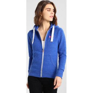 Superdry ORANGE LABEL PRIMARY ZIPHOOD Bluza rozpinana ivy blue snowy. Bluzy marki Superdry. W wyprzedaży za 305,10 zł.