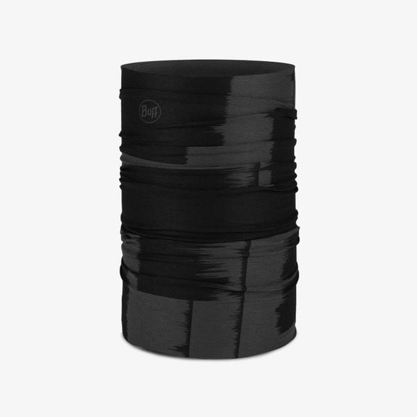 Chusta wielofunkcyjna Buff Coolnet UV+. Czarne apaszki i chusty Buff, bez wzorów, z elastanu, sportowe. Za 99,90 zł.