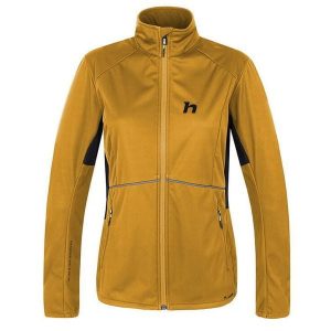 Kurtka softshell damska Hannah Alison. Czarne kurtki Hannah, bez wzorów, z softshellu, bez kaptura. W wyprzedaży za 536,45 zł.