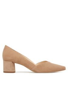 HÖGL Półbuty Boulevard 45 0-174502 Beżowy. Brązowe czółenka HÖGL, bez wzorów, ze skóry, bez obcasa, na obcasie, bez zapięcia. Za 449,99 zł.