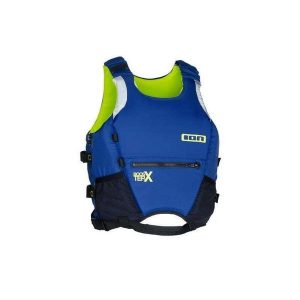 Kamizelka do sportów wodnych ION Booster X. Niebieskie kamizelki ION, xl, bez wzorów, bez kołnierzyka, bez ramiączek, bez kaptura. Za 399,99 zł.