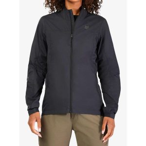 Kurtka rowerowa damska Fox Ranger Wind Jacket. Czarne kurtki FOX, bez wzorów, bez kaptura. Za 450,99 zł.
