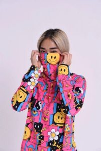 Komin Trippy Hippy. Brązowe szaliki OOSC, bez wzorów, z elastanu. Za 98,99 zł.