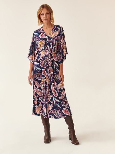 TATUUM Sukienka w kolorze granatowym rozmiar: S. Niebieskie sukienki Tatuum, s, bez wzorów, bez kołnierzyka, bez ramiączek, maxi. Za 135,17 zł.