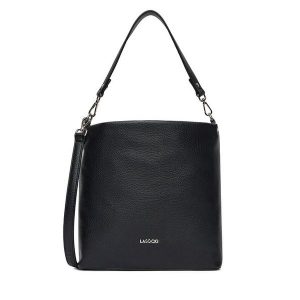 Torebka Lasocki. Czarne torebki klasyczne Lasocki, bez wzorów, bez dodatków. Za 169,99 zł.