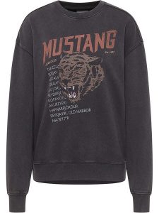 Mustang Bluza w kolorze antracytowym rozmiar: S. Czarne bluzy Mustang, s, bez wzorów, z bawełny, bez kaptura. Za 127,35 zł.