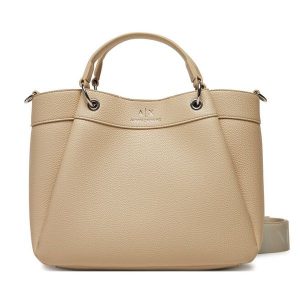 Torebka Armani Exchange. Brązowe torebki klasyczne Armani Exchange, bez wzorów, bez dodatków. Za 539,99 zł.