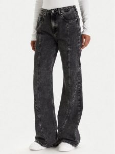 Karl Lagerfeld Jeans Jeansy B1W10083 Czarny Flare Fit. Czarne jeansy Karl Lagerfeld Jeans, bez wzorów, z bawełny. Za 569,99 zł.