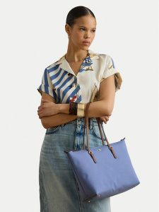 LAUREN RALPH LAUREN Torebka 431916737047 Niebieski. Niebieskie shopper bag Lauren Ralph Lauren, bez wzorów, z materiału, bez dodatków. Za 609,99 zł.