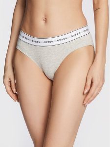 Guess Figi klasyczne Carrie O97E02 KBBU1 Szary. Szare figi Guess, z aplikacjami, z bawełny. Za 59,99 zł.