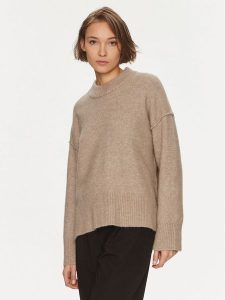 DAY BIRGER ÉT MIKKELSEN Sweter Josie 100420 Beżowy Regular Fit. Brązowe swetry klasyczne DAY Birger et Mikkelsen, l, z syntetyku, bez kołnierzyka. Za 479,99 zł.