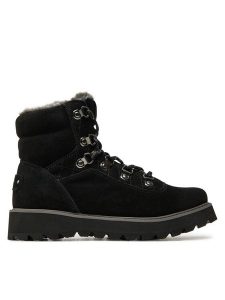 Roxy Botki ARJB700758 Czarny. Czarne botki Roxy, bez wzorów, ze skóry, bez obcasa, na płaskiej podeszwie, bez zapięcia. Za 539,99 zł.