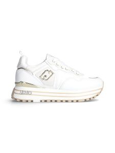 Liu Jo Skórzane sneakersy w kolorze białym rozmiar: 37. Białe trampki Liu Jo, bez wzorów, z materiału, bez zapięcia. Za 378,63 zł.