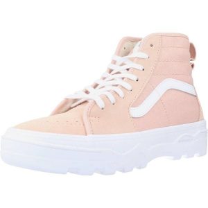 Buty VANS UA SENTRY SK8-HI WC Rose. Czerwone trampki Vans, bez wzorów, z tkaniny, bez zapięcia. Za 255,99 zł.