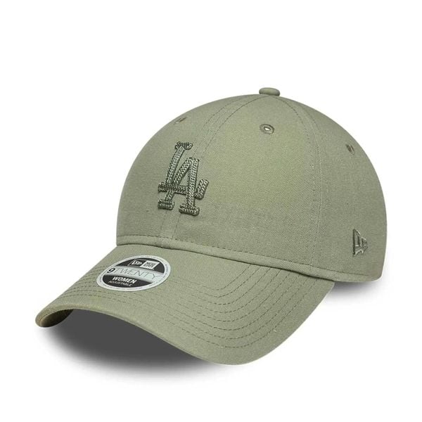 Czapka baseballowa damska Los Angeles Dodgers New Era 9Twenty. Zielone czapki New Era, bez wzorów, z bawełny. Za 129,99 zł.