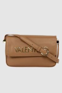 VALENTINO Brązowa listonoszka Caprice Flap Bag. Brązowe listonoszki Valentino by Mario Valentino, bez wzorów, ze skóry, małe, bez dodatków. W wyprzedaży za 267,99 zł.