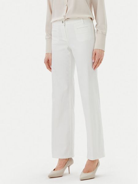 Olsen Jeansy 14002252 Biały Wide Leg. Białe jeansy Olsen, bez wzorów, z bawełny. Za 419,99 zł.