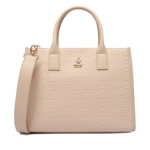 Torebka Beverly Hills Polo Club. Brązowe kuferki Beverly Hills Polo Club, bez wzorów, bez dodatków. Za 349,99 zł.