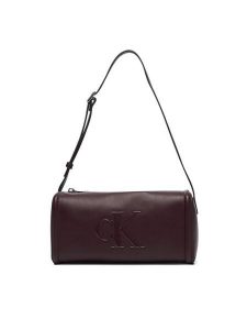 Calvin Klein Torebka Bold Ck Slouchy Shoulder Bag LV04F3894G Brązowy ciemny. Brązowe torebki klasyczne Calvin Klein, bez wzorów, ze skóry, bez dodatków. Za 369,99 zł.