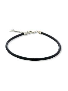 CHARM'S Skórzana bransoletka w kolorze czarnym rozmiar: 20 cm. Czarne bransoletki CHARM'S, srebrne. Za 83,42 zł.