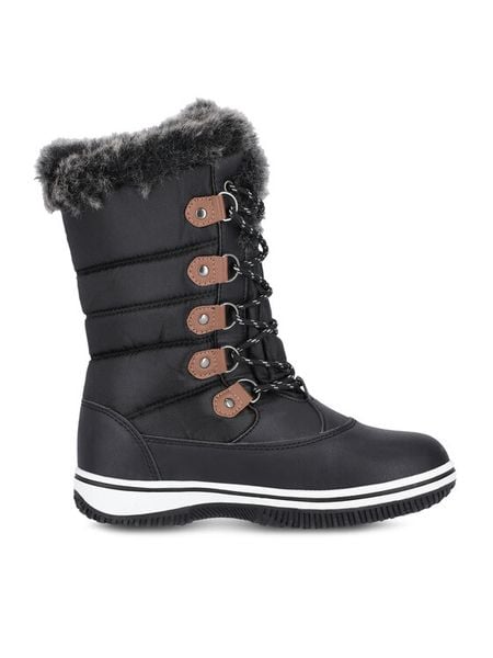 MOLS Śniegowce M244393 Czarny. Czarne buty zimowe MOLS, z materiału, bez obcasa, bez zapięcia. Za 199,99 zł.