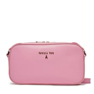 Torebka Patrizia Pepe. Czerwone listonoszki Patrizia Pepe, bez wzorów, bez dodatków. Za 589,99 zł.