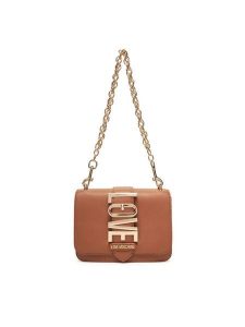 LOVE MOSCHINO Torebka JC4227PP0MKC0201 Brązowy. Brązowe torebki wieczorowe LOVE MOSCHINO, bez wzorów, ze skóry, bez dodatków. Za 529,99 zł.