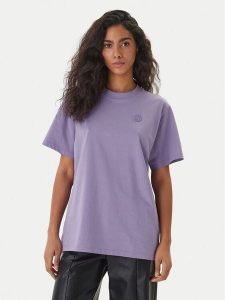 HUGO T-Shirt Vintage 50518139 Fioletowy Relaxed Fit. Fioletowe t-shirty Hugo, l, bez wzorów, z bawełny, bez kołnierzyka, bez ramiączek. Za 199,99 zł.