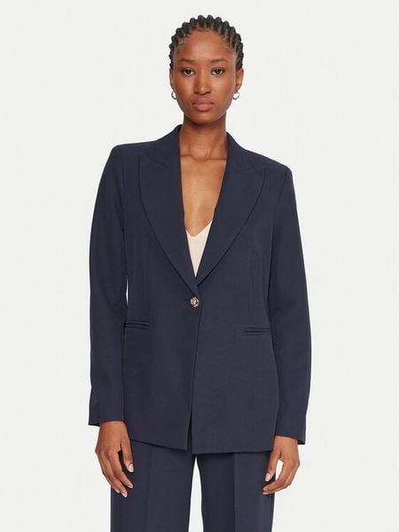 Maryley Marynarka 25IB187/M06/43BL Granatowy Regular Fit. Niebieskie marynarki i żakiety Maryley, m, bez wzorów, z syntetyku. Za 409,99 zł.