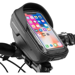Torebka rowerowa na kierownicę Rockbros B70 (1l). Czarne torebki klasyczne ROCKBROS, bez wzorów, bez dodatków. Za 61,00 zł.