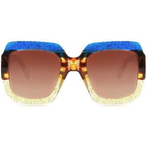 Niebieskie Okulary Beauty. Okulary przeciwsłoneczne marki Born2be. Za 39,99 zł.
