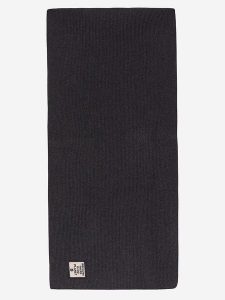 Ecoalf Wełniany szal w kolorze antracytowym - 184 x 42 cm rozmiar: onesize. Czarne szaliki Ecoalf, bez wzorów, ze skóry. Za 185,32 zł.