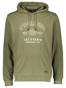O'Neill Bluza "State" w kolorze zielonym rozmiar: L. Zielone bluzy O'Neill, l, bez wzorów, z kapturem. Za 140,53 zł.