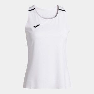 Tank top tenisowy damski Joma Ranking. Białe topy JOMA, xl, bez wzorów, bez kołnierzyka, bez ramiączek. Za 59,99 zł.