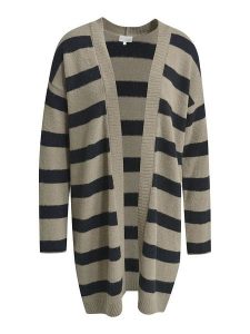 Milano Italy Kardigan w kolorze czarno-szarobrązowym rozmiar: L. Brązowe kardigany Milano Italy, l, bez wzorów, bez ramiączek. Za 252,99 zł.