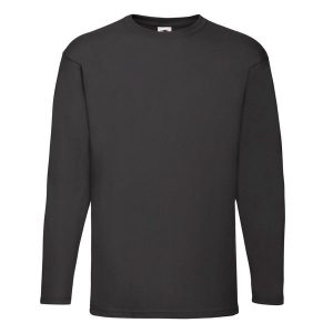Koszulka Z Długim Rękawem Dla Dorosłych Unisex Valueweight. Niebieskie bluzki FRUIT OF THE LOOM, m, bez wzorów, sportowe, bez kołnierzyka, bez ramiączek. Za 58,99 zł.